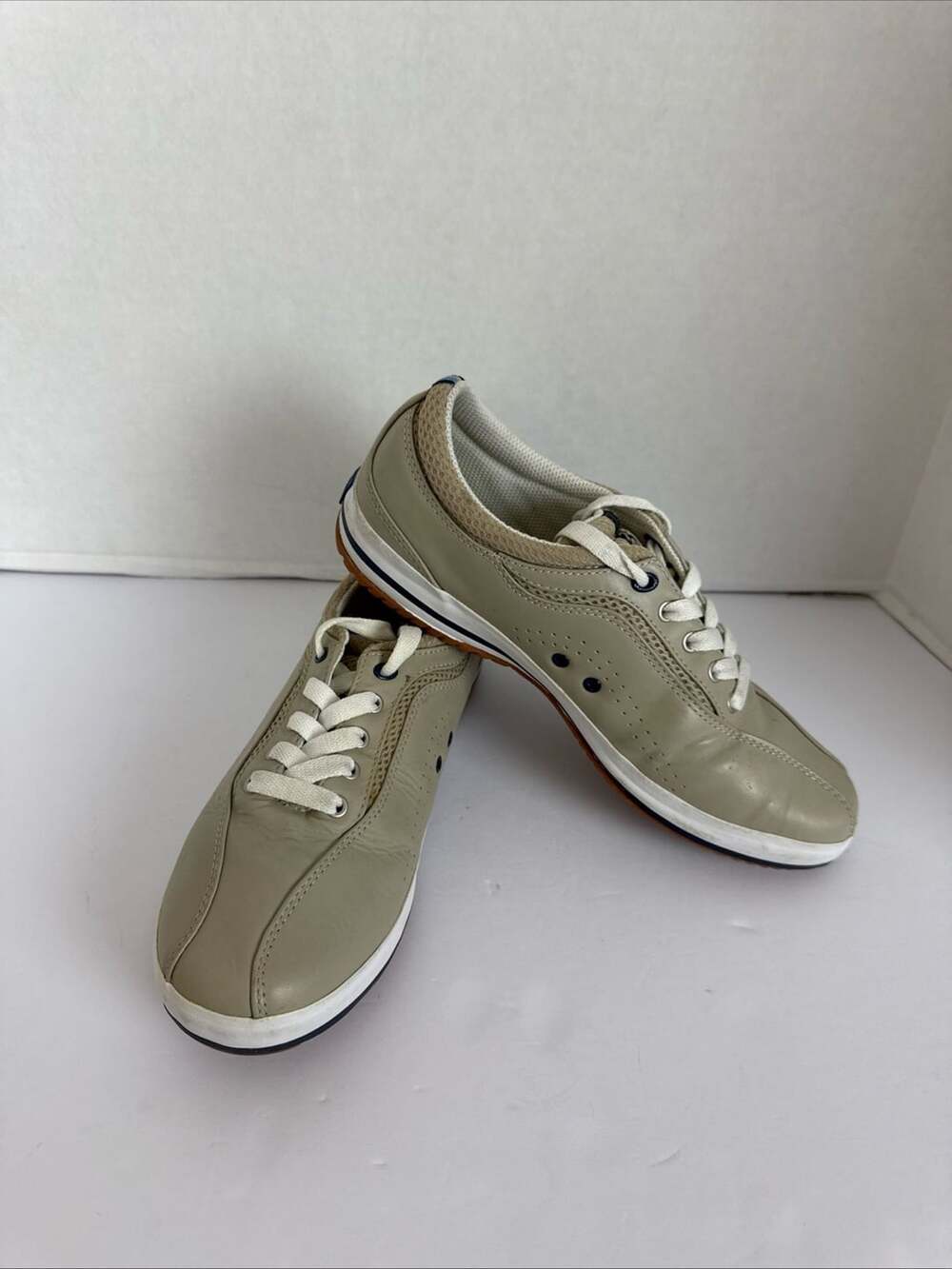 Keds Spirit Leather Walking Shoes Tan Stone Women's Sneakers